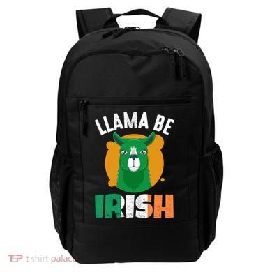 Llama Be Irish Gift, St Patrick's Day Backpack