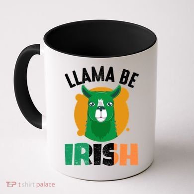 Llama Be Irish Gift, St Patrick's Day Coffee Mug