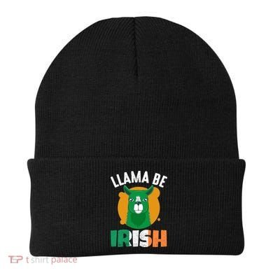 Llama Be Irish Gift, St Patrick's Day Beanie