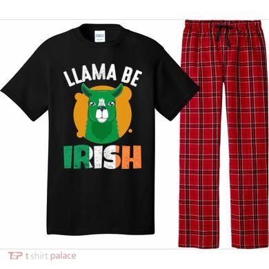 Llama Be Irish Gift, St Patrick's Day Pajama Set