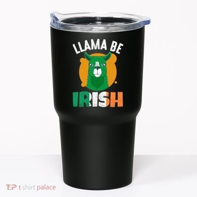 Llama Be Irish Gift, St Patrick's Day Tumbler
