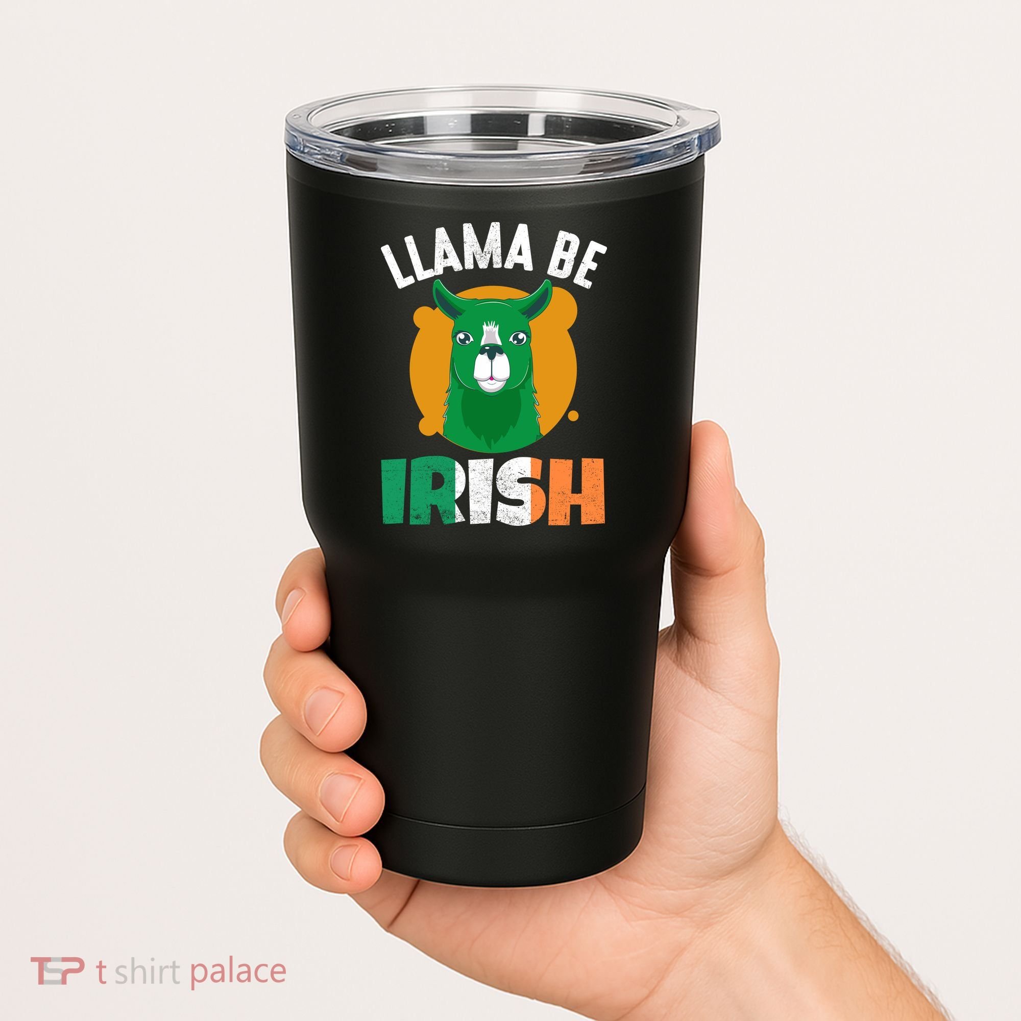 Llama Be Irish Gift, St Patrick's Day Tumbler