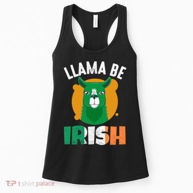 Llama Be Irish Gift, St Patrick's Day Women's Tank Top