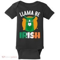 Llama Be Irish Gift, St Patrick's Day Baby Bodysuit thumb 0