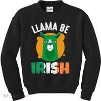 Llama Be Irish Gift, St Patrick's Day Kids Sweatshirt thumb 0