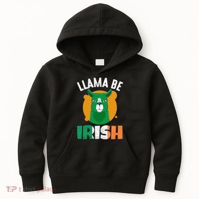 Llama Be Irish Gift, St Patrick's Day Kids Hoodie