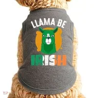 Llama Be Irish Gift, St Patrick's Day Doggie Tank thumb 0