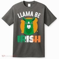 Llama Be Irish Gift, St Patrick's Day T-Shirt thumb 0
