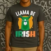 Llama Be Irish Gift, St Patrick's Day T-Shirt thumb 3