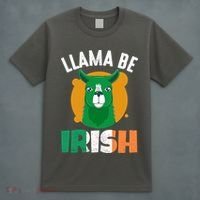 Llama Be Irish Gift, St Patrick's Day T-Shirt thumb 4