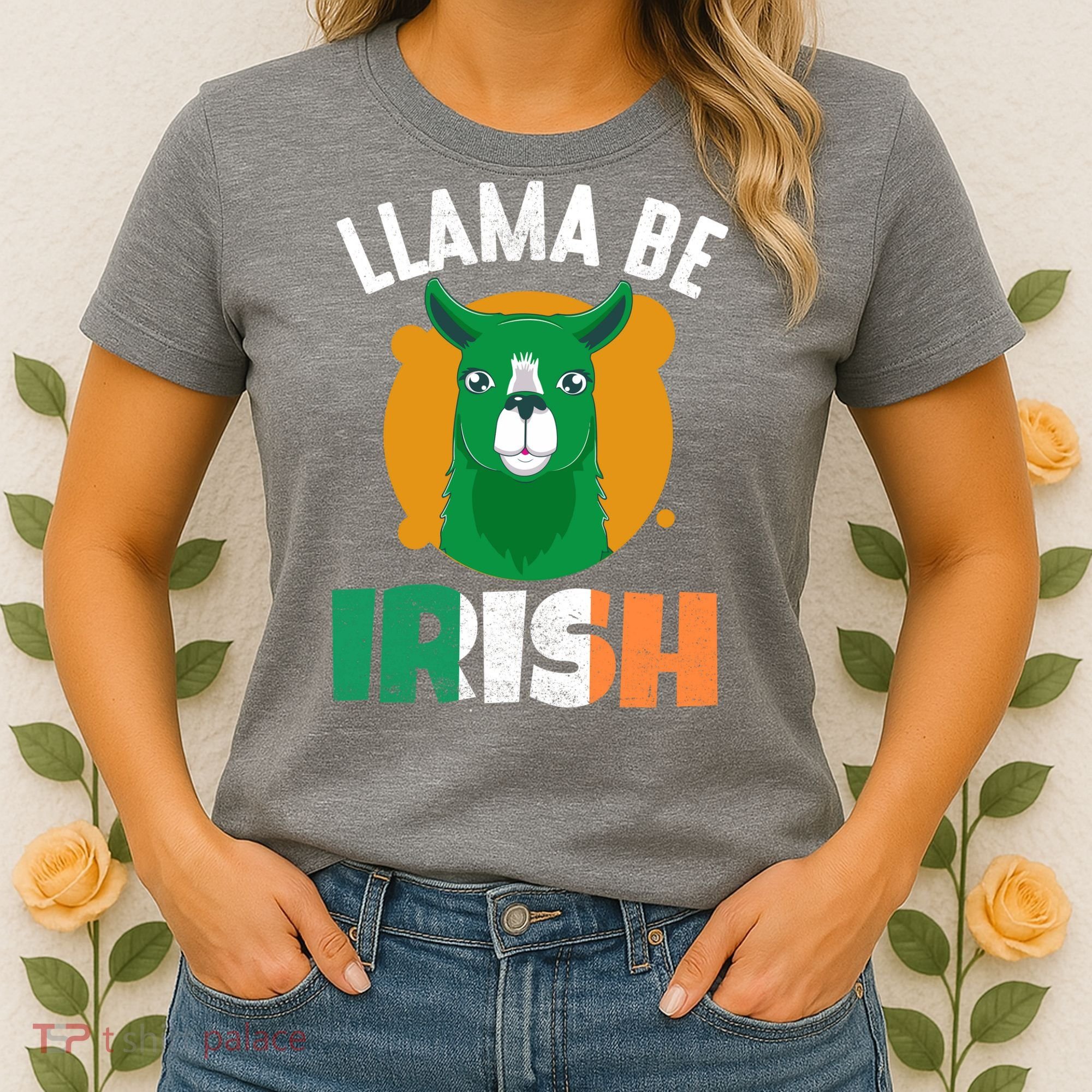 Llama Be Irish Gift, St Patrick's Day Women's T-Shirt