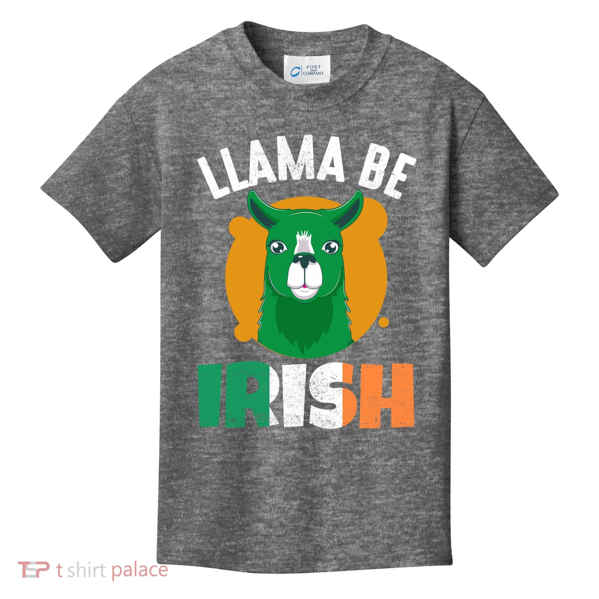 Llama Be Irish Gift, St Patrick's Day Kids T-Shirt