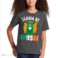 Llama Be Irish Gift, St Patrick's Day Kids T-Shirt thumb 2