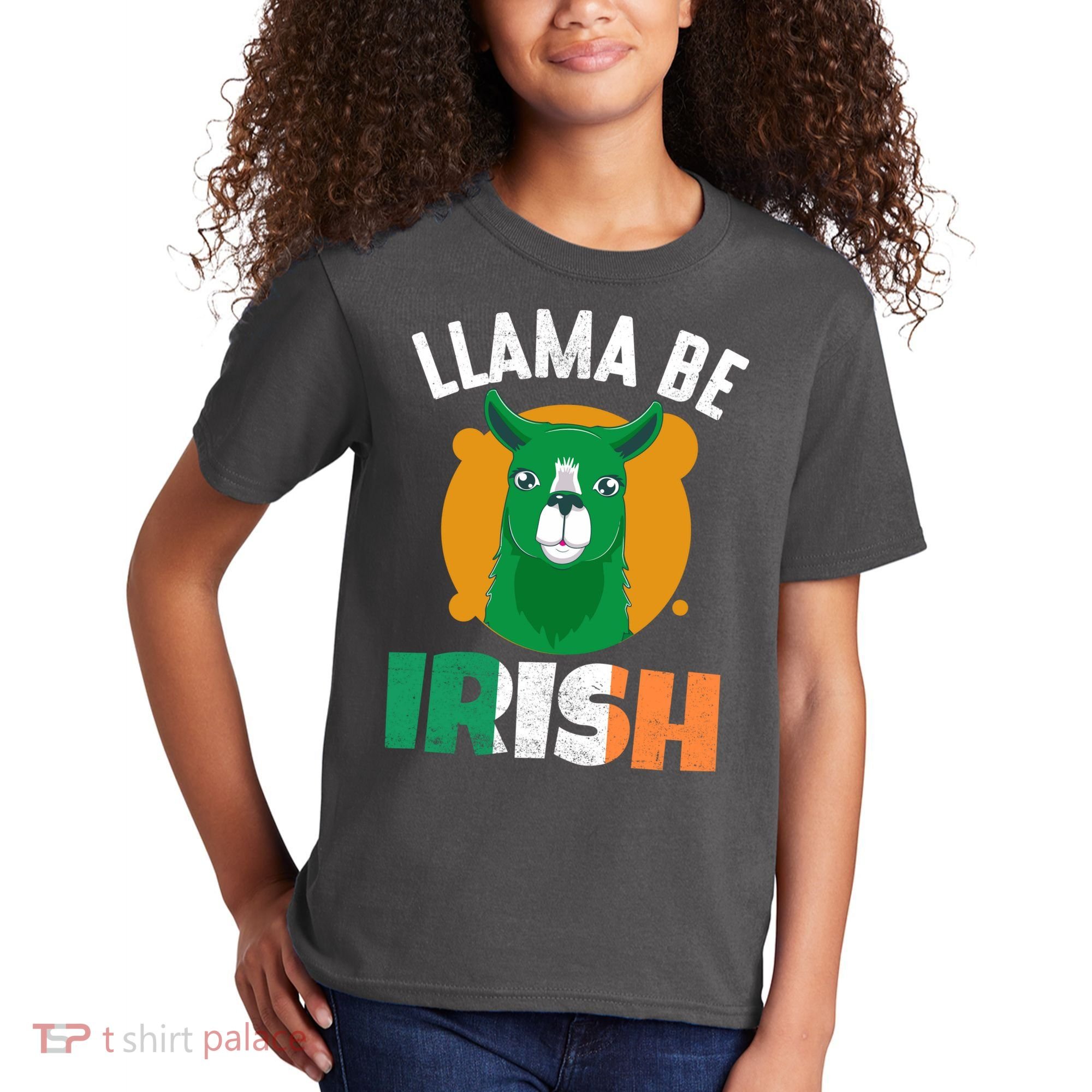 Llama Be Irish Gift, St Patrick's Day Kids T-Shirt