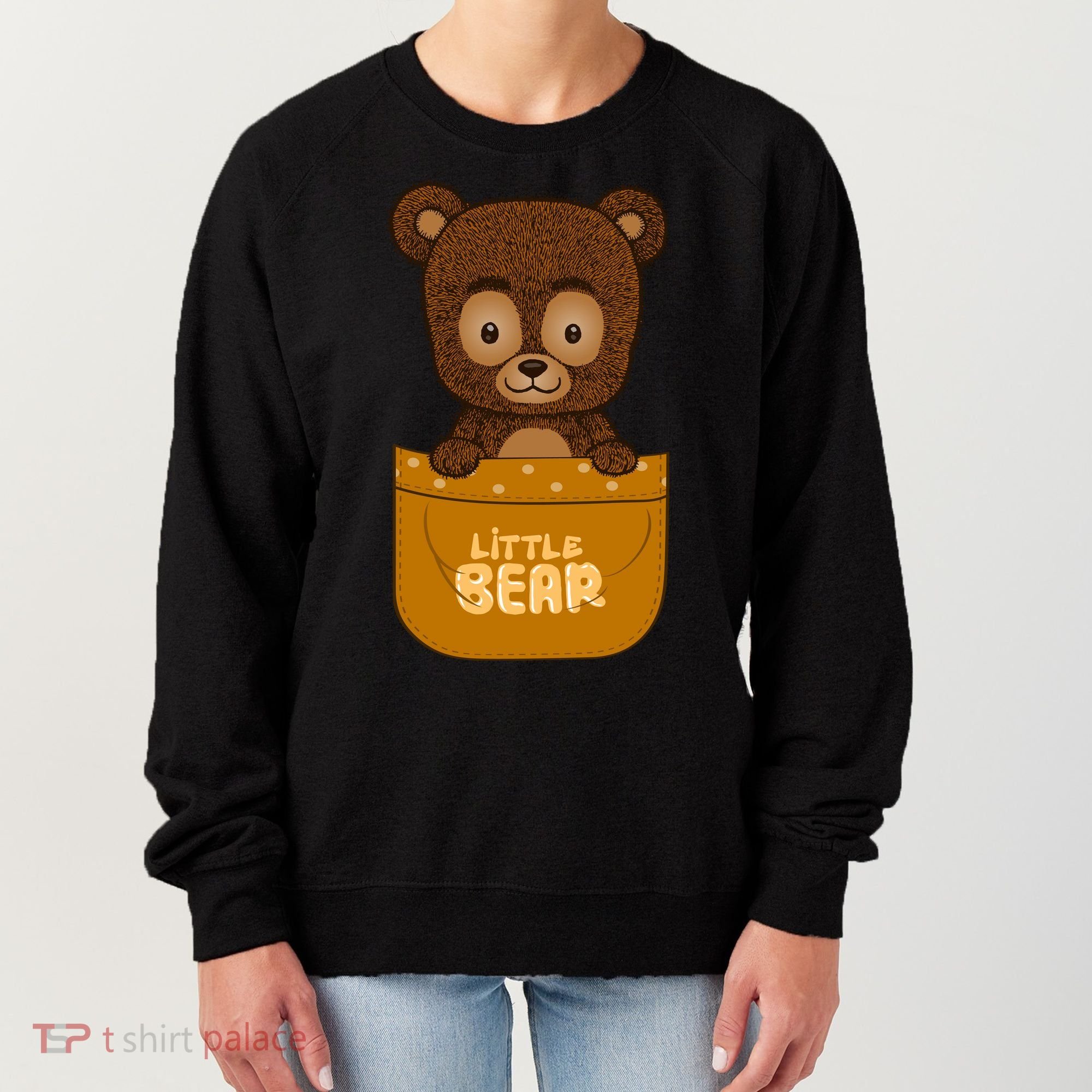 Little Bear Inside The Pocket Women's Sweatshirt