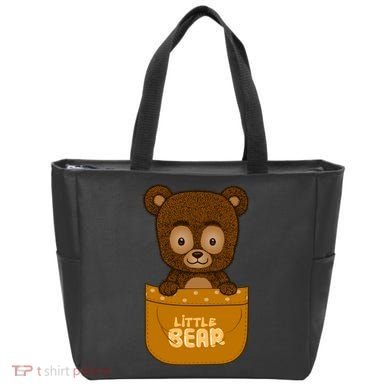 Little Bear Inside The Pocket Tote Bag