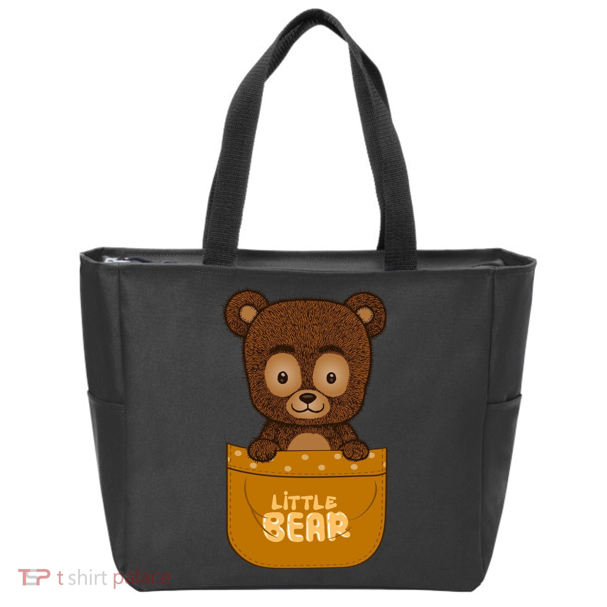 Little Bear Inside The Pocket Tote Bag