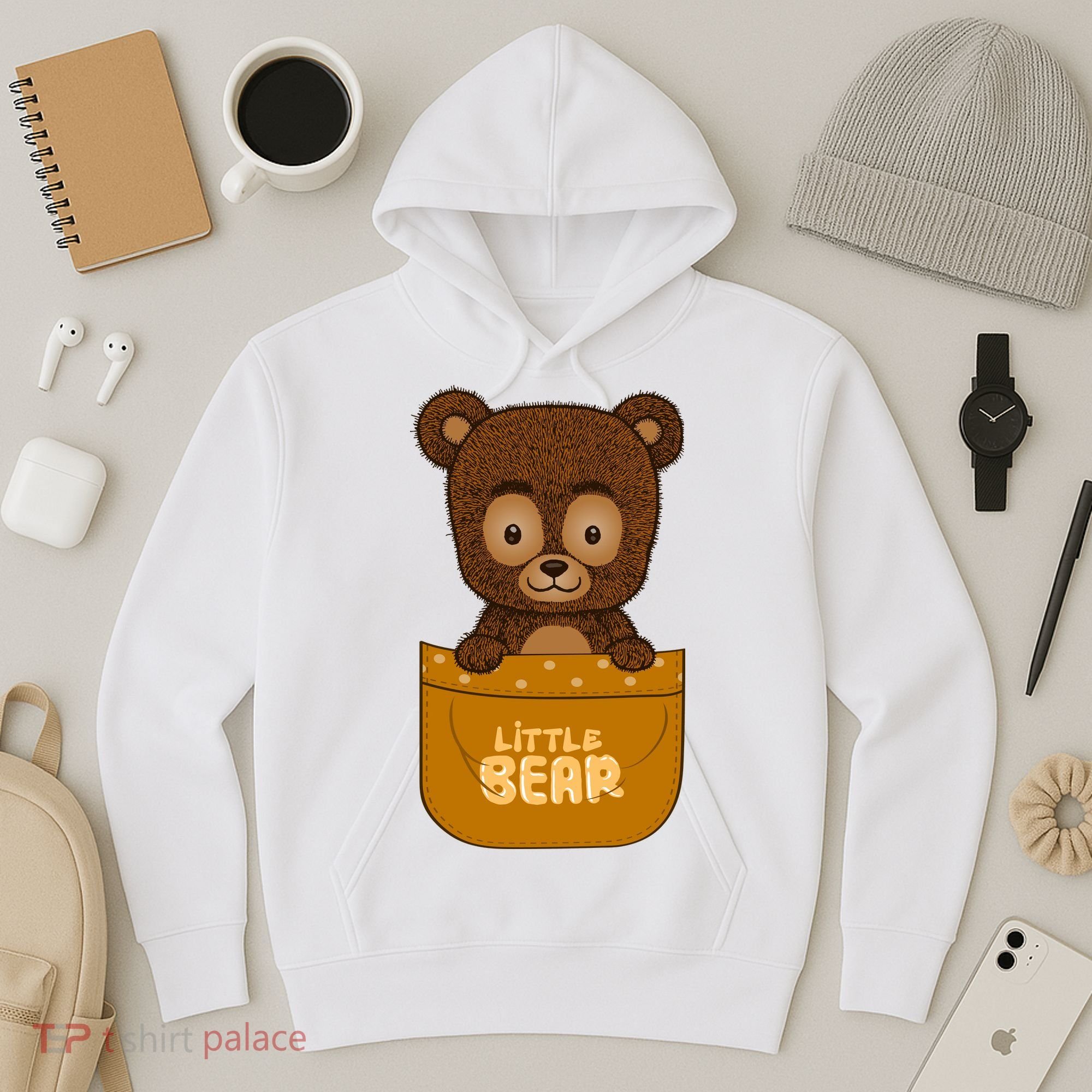 Little Bear Inside The Pocket Hoodie