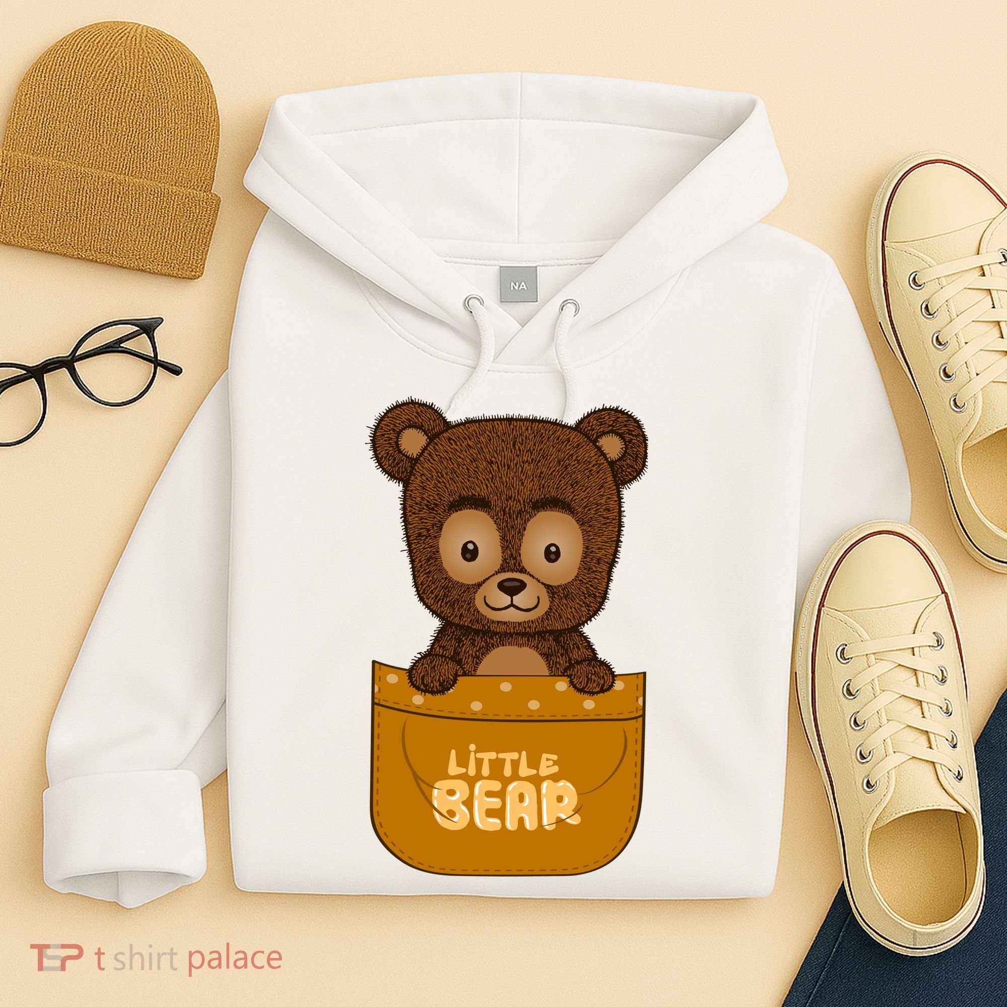 Little Bear Inside The Pocket Hoodie