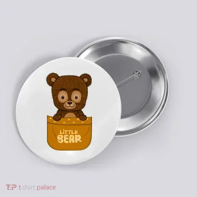 Little Bear Inside The Pocket Button
