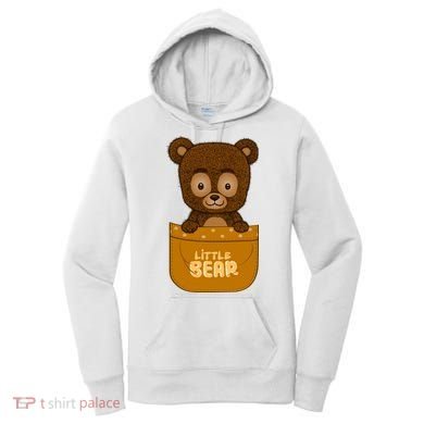 Little Bear Inside The Pocket Women's Hoodie