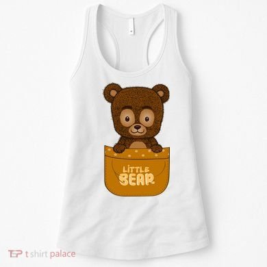 Little Bear Inside The Pocket Women's Tank Top