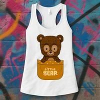 Little Bear Inside The Pocket Women's Tank Top thumb 3