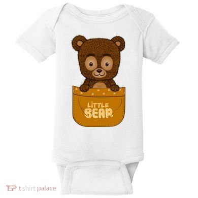 Little Bear Inside The Pocket Baby Bodysuit