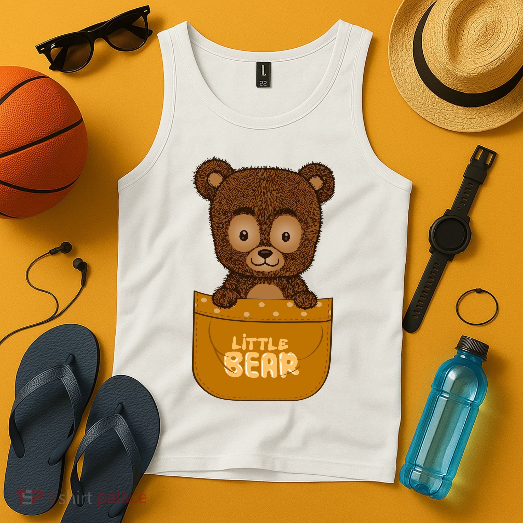 Little Bear Inside The Pocket Tank Top