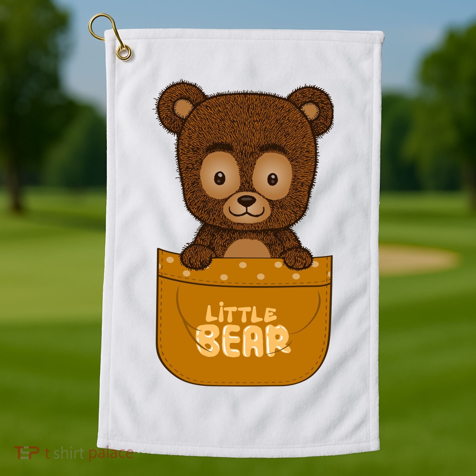 Little Bear Inside The Pocket Golf Towel