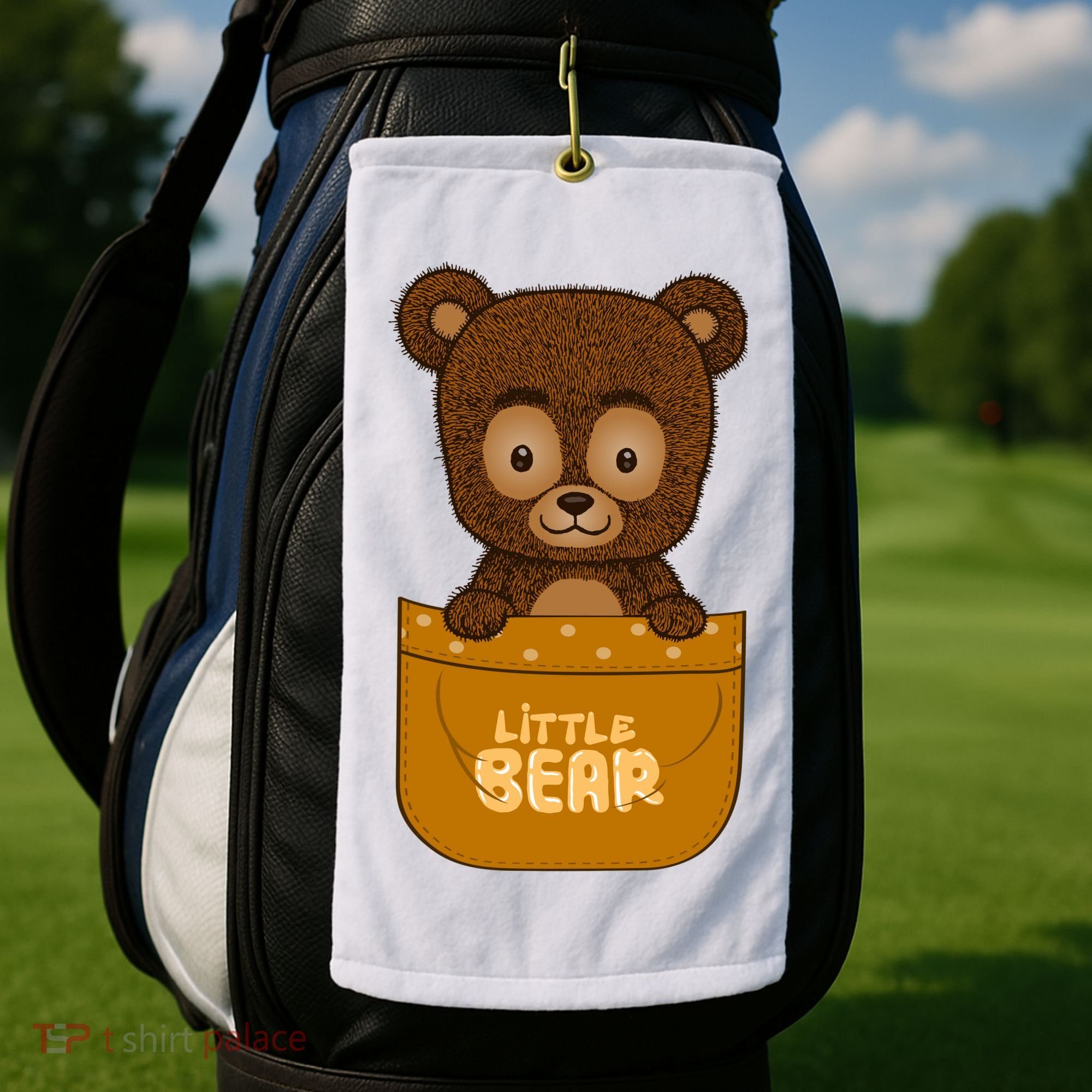 Little Bear Inside The Pocket Golf Towel