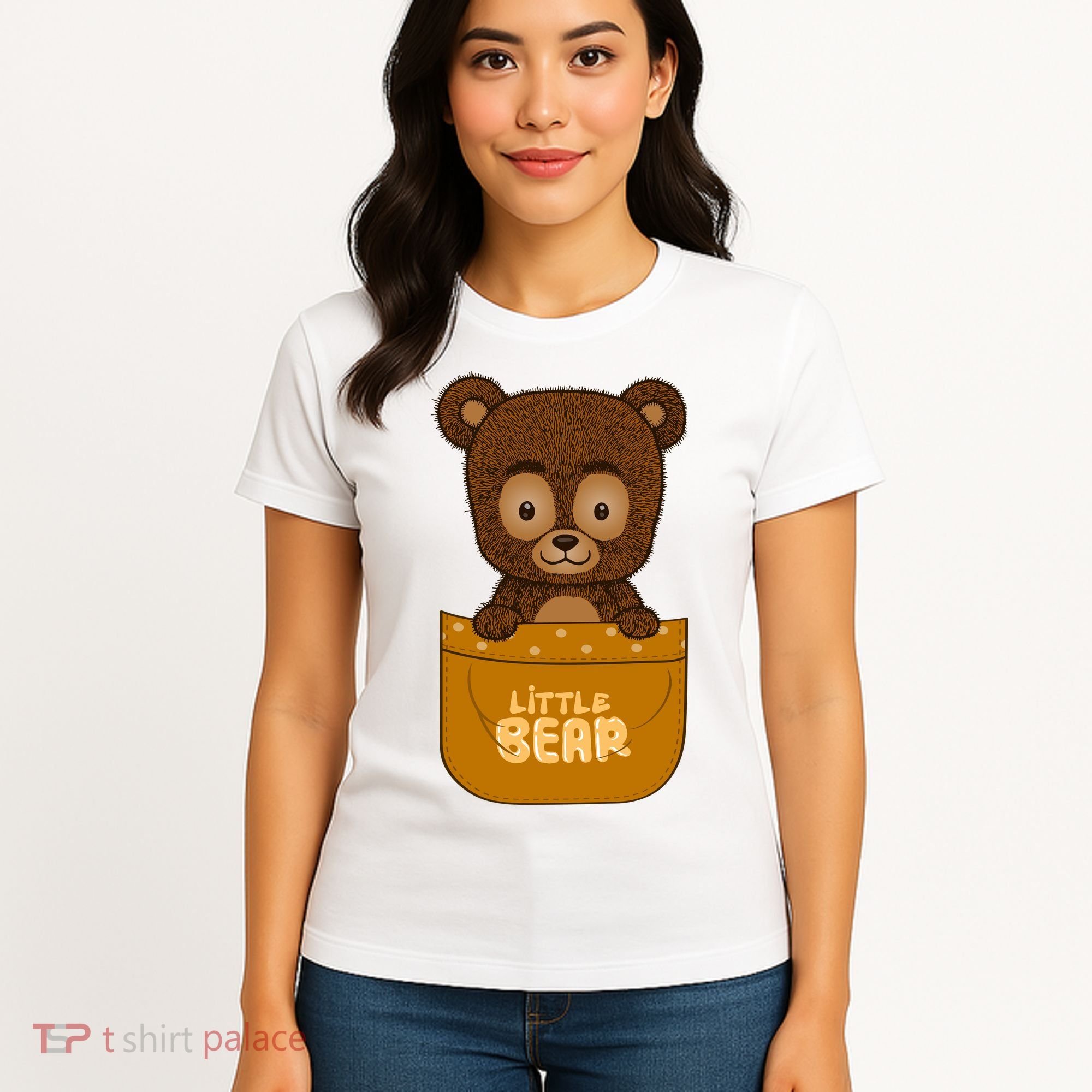 Little Bear Inside The Pocket Women's T-Shirt