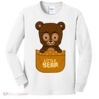 Little Bear Inside The Pocket Kids Long Sleeve Shirt thumb 0