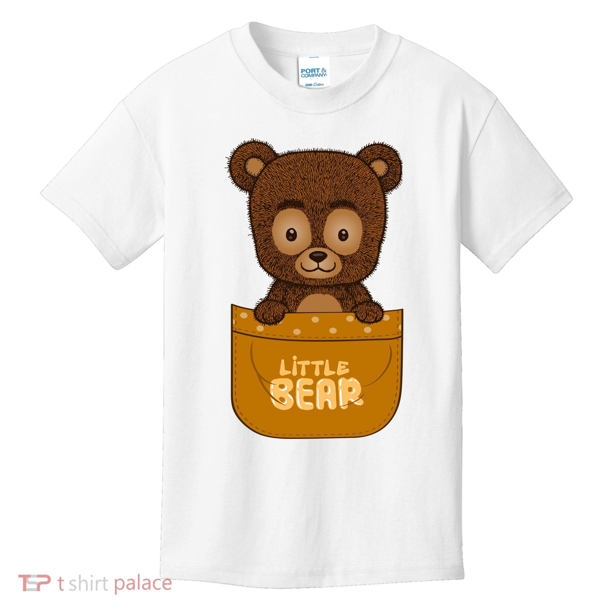 Little Bear Inside The Pocket Kids T-Shirt