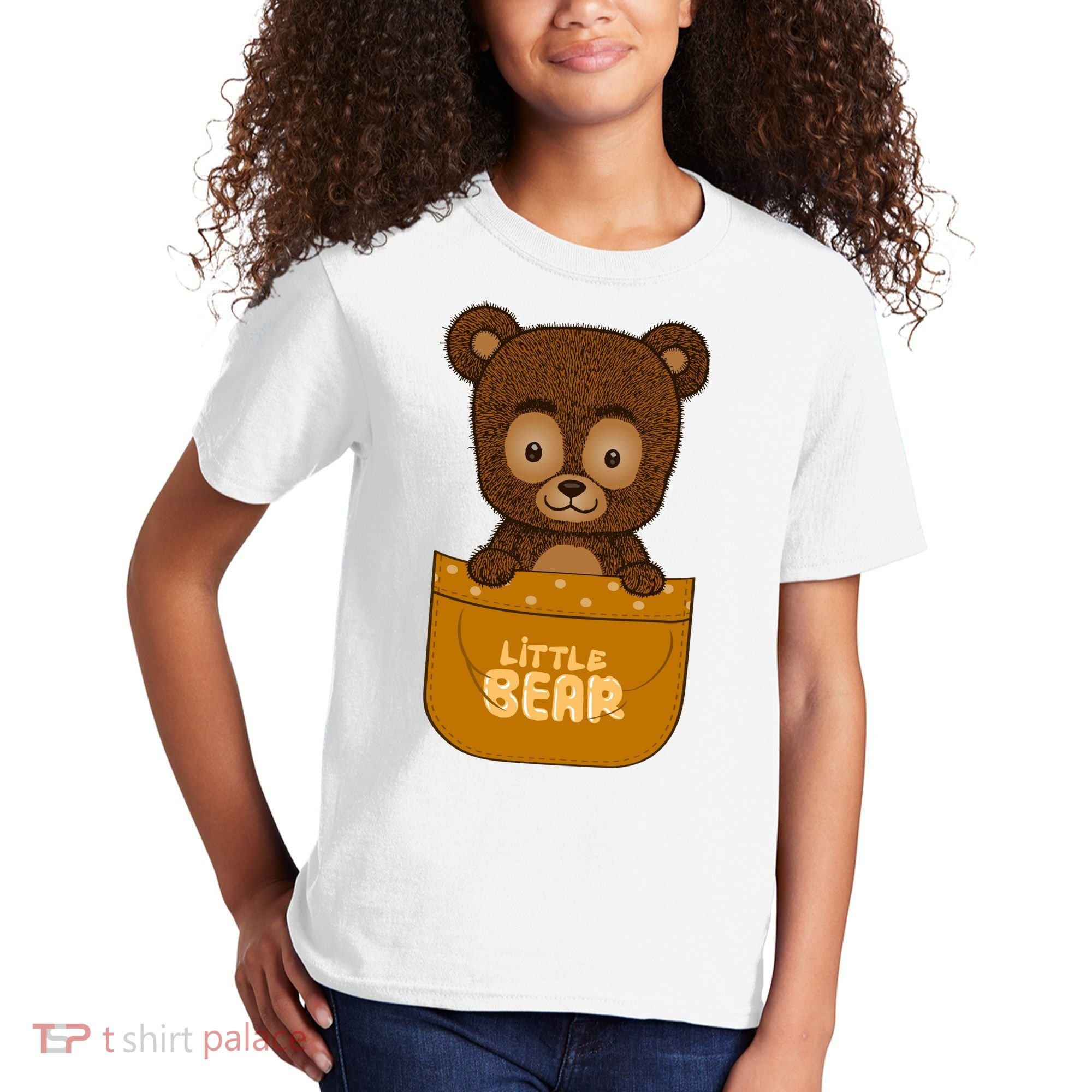 Little Bear Inside The Pocket Kids T-Shirt
