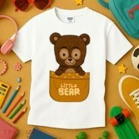 Little Bear Inside The Pocket Kids T-Shirt thumb 3