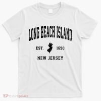 Long Beach Island New Jersey Nj Vintage Established Athletic Sports T-Shirt thumb 0
