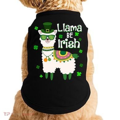 Llama Be Irish St Patrick's Day Funny Doggie Tank