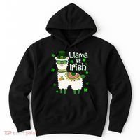 Llama Be Irish St Patrick's Day Funny Hoodie thumb 0