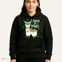 Llama Be Irish St Patrick's Day Funny Hoodie thumb 5