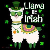 Llama Be Irish St Patrick's Day Funny Hoodie thumb 7