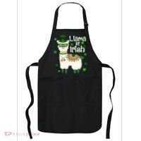 Llama Be Irish St Patrick's Day Funny Apron thumb 0