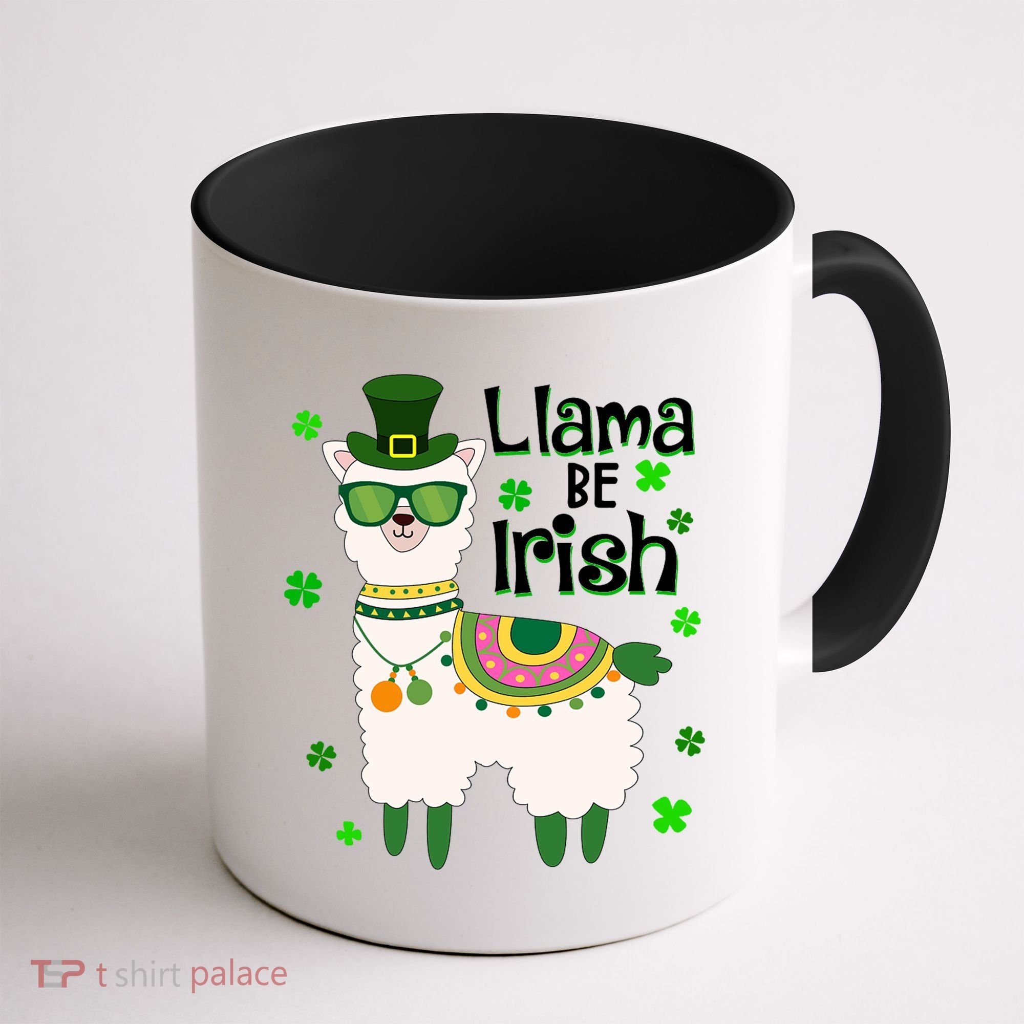 Llama Be Irish St Patrick's Day Funny Coffee Mug