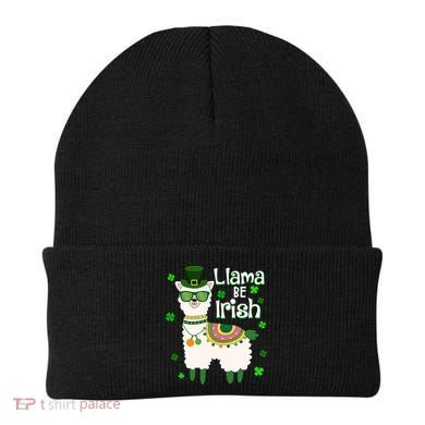 Llama Be Irish St Patrick's Day Funny Beanie