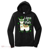 Llama Be Irish St Patrick's Day Funny Women's Hoodie thumb 0
