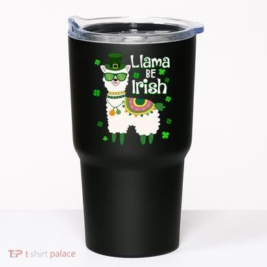 Llama Be Irish St Patrick's Day Funny Tumbler