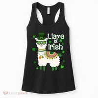 Llama Be Irish St Patrick's Day Funny Women's Tank Top thumb 0