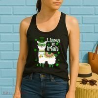 Llama Be Irish St Patrick's Day Funny Women's Tank Top thumb 2