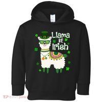 Llama Be Irish St Patrick's Day Funny Toddler Hoodie thumb 0