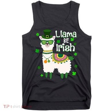 Llama Be Irish St Patrick's Day Funny Tank Top
